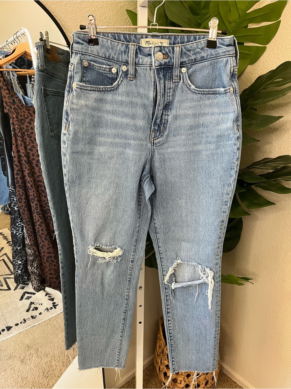 🤍 Madewell Curvy Perfect Vintage Distressed Jeans Sz 25